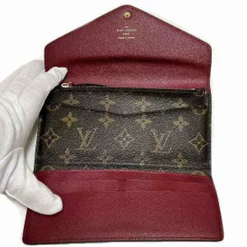 Louis Vuitton fold Tri Wallet Monogram Portefeuille Josephine Long Brown